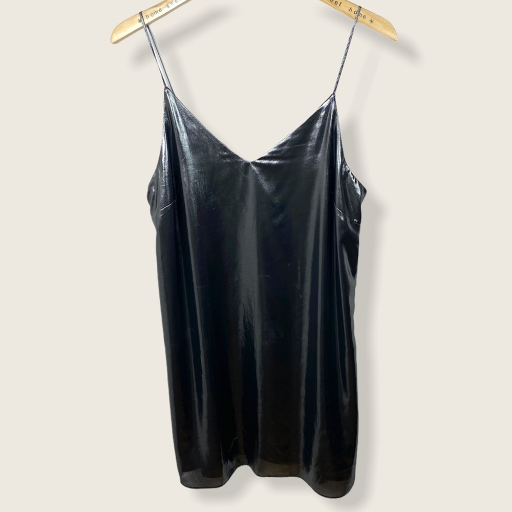 Aritzia Wilfred Free Vivienne Silver Slip Dress M - Picture 3 of 8